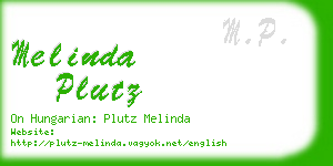 melinda plutz business card